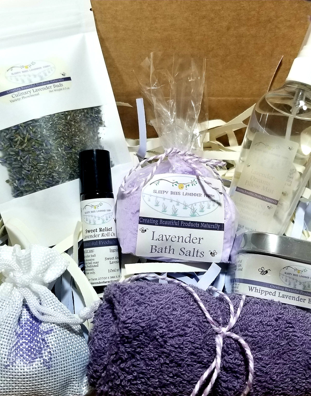 Stress Relief Gift Set  Sleepy Bees Lavender Farm