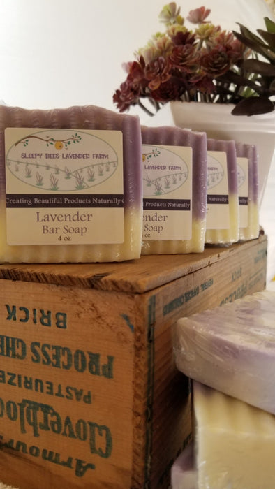 FIrth Nebraska Lavender Farm picturing home products Lavender Bar Saop